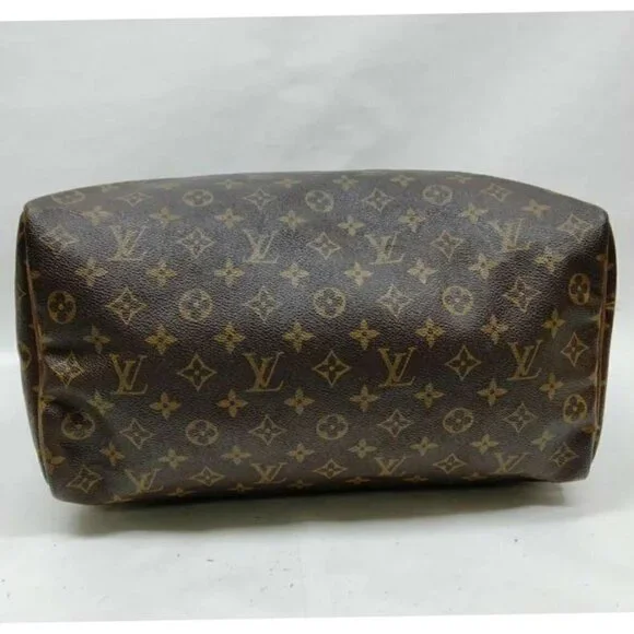 100% Authentic Louis Vuitton Speedy 35 Brown Monogram Hand Bag - Picture 4 of 9
